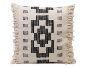Kissenhülle "Boho Style", anthrazit, ca. 50x50 cm