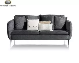 Henders & Hazel 3-er Sofa "Marseille", Karese anthrazit