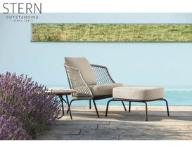 Stern Lounge-Hocker "Odea", hell