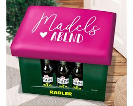 Bierkasten Sitzpolster "Mädelsabend", ca. 34x44 cm