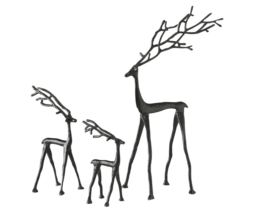 Hirschfigur "Frody" ca. 63 cm hoch - Schwarz - 1