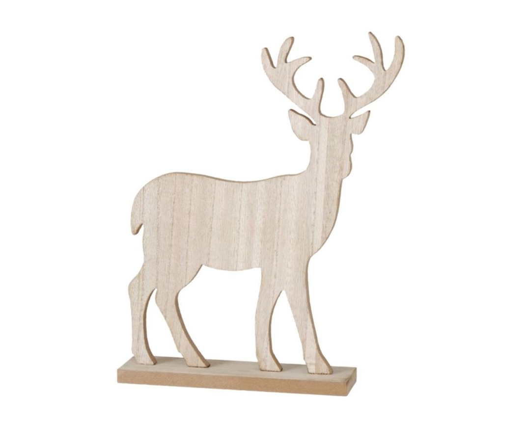 Hirsch-Figur "Kigan", ca. 30 cm - Braun - 2