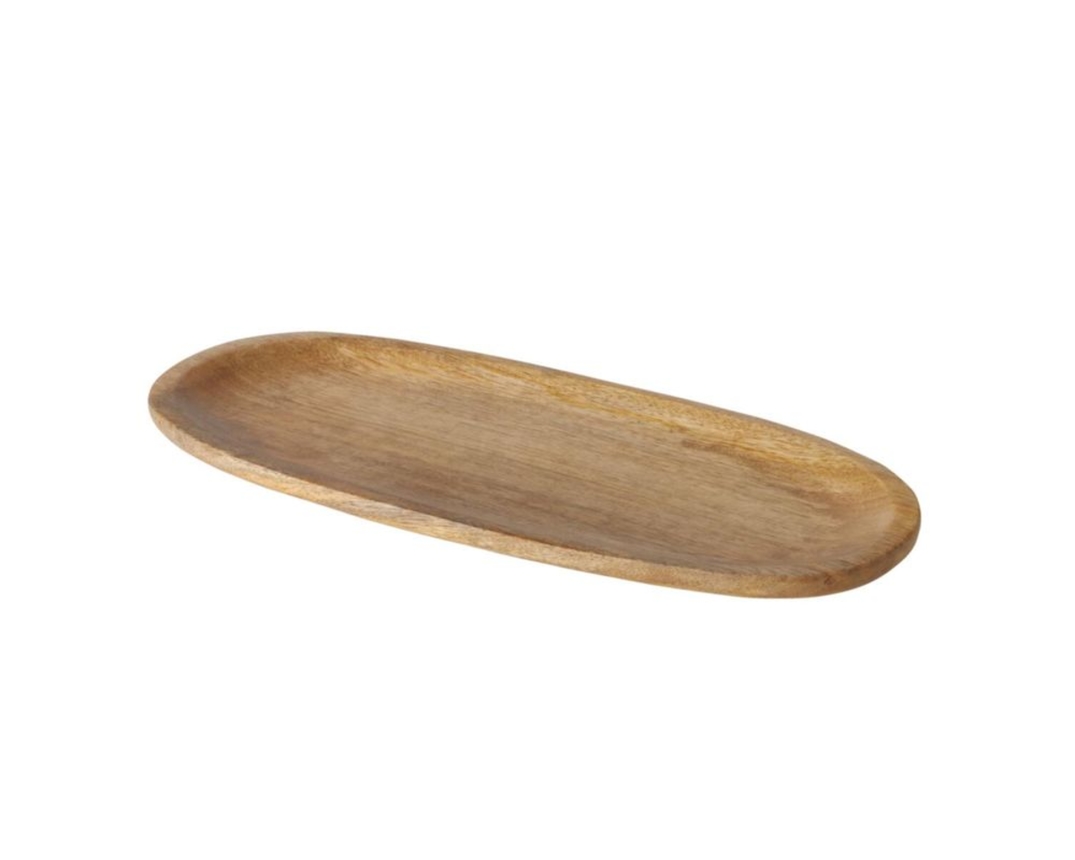 Deko-Tablett "Mangora", Mangoholz, ca. 40x16 cm - Braun - 1