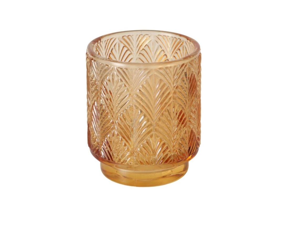 Windlicht "Outono" - Orange/Gelb/Creme - 2