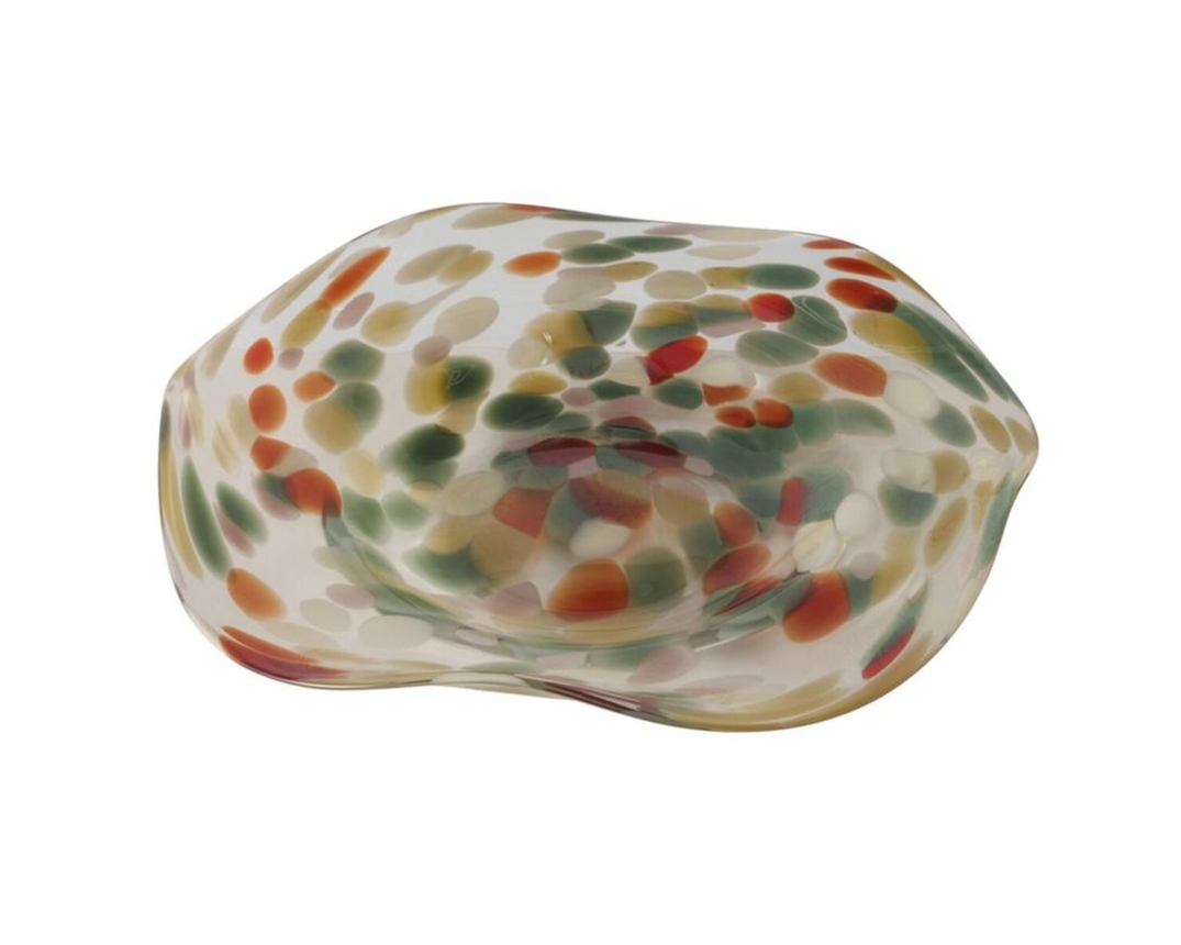 Dekoschale "Silea" aus Glas, ca. 33 cm - Bunt - 1
