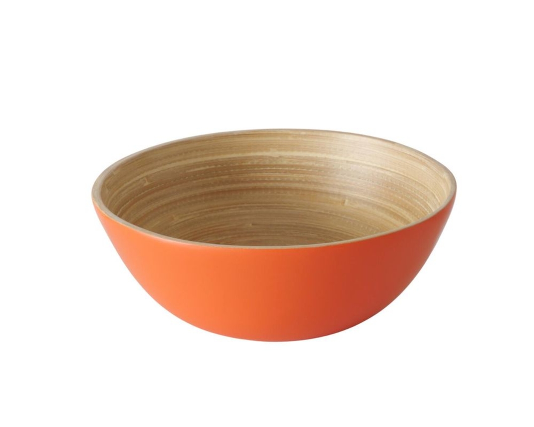 Deko-Schale "Bambo". ca. 9,5 cm - Orange - 1