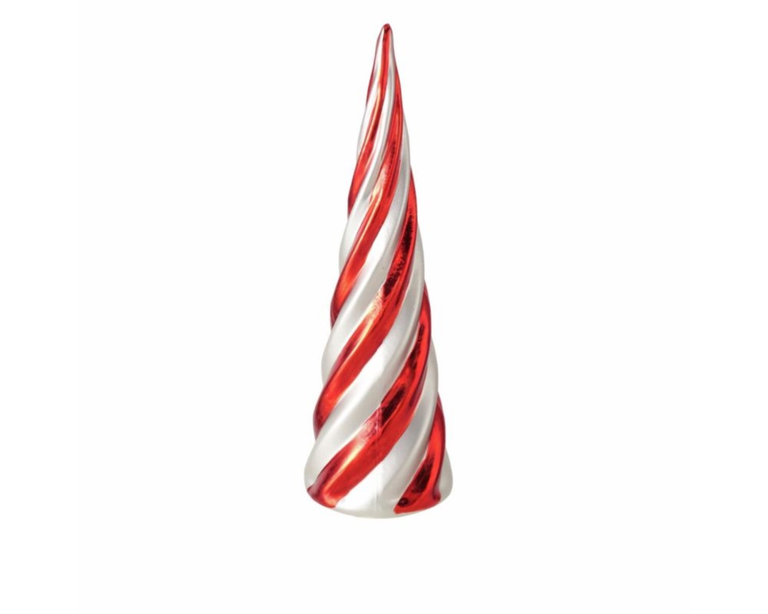 Deko-Weihnachtsbaum "Dalio", ca. 35 cm - Rot/Weiß - 1