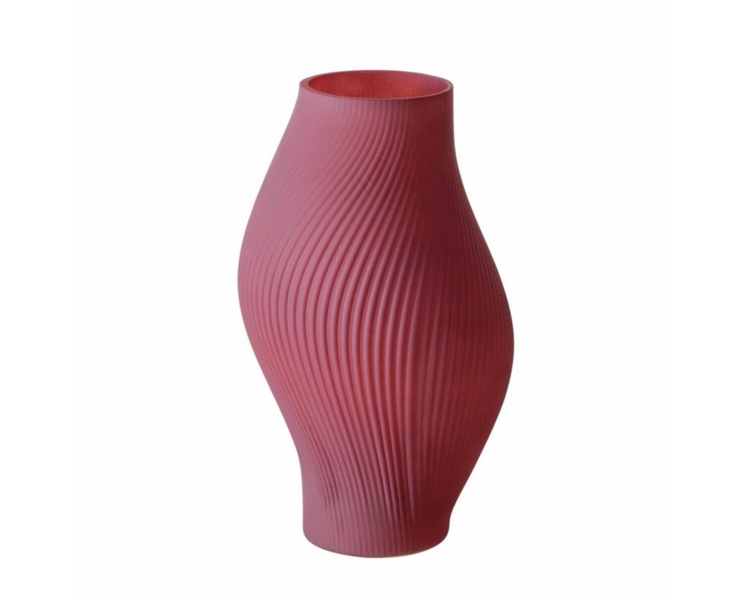 Vase "Irena" aus Glas, rot, ca. 30 cm hoch - Bordeauxrot - 1
