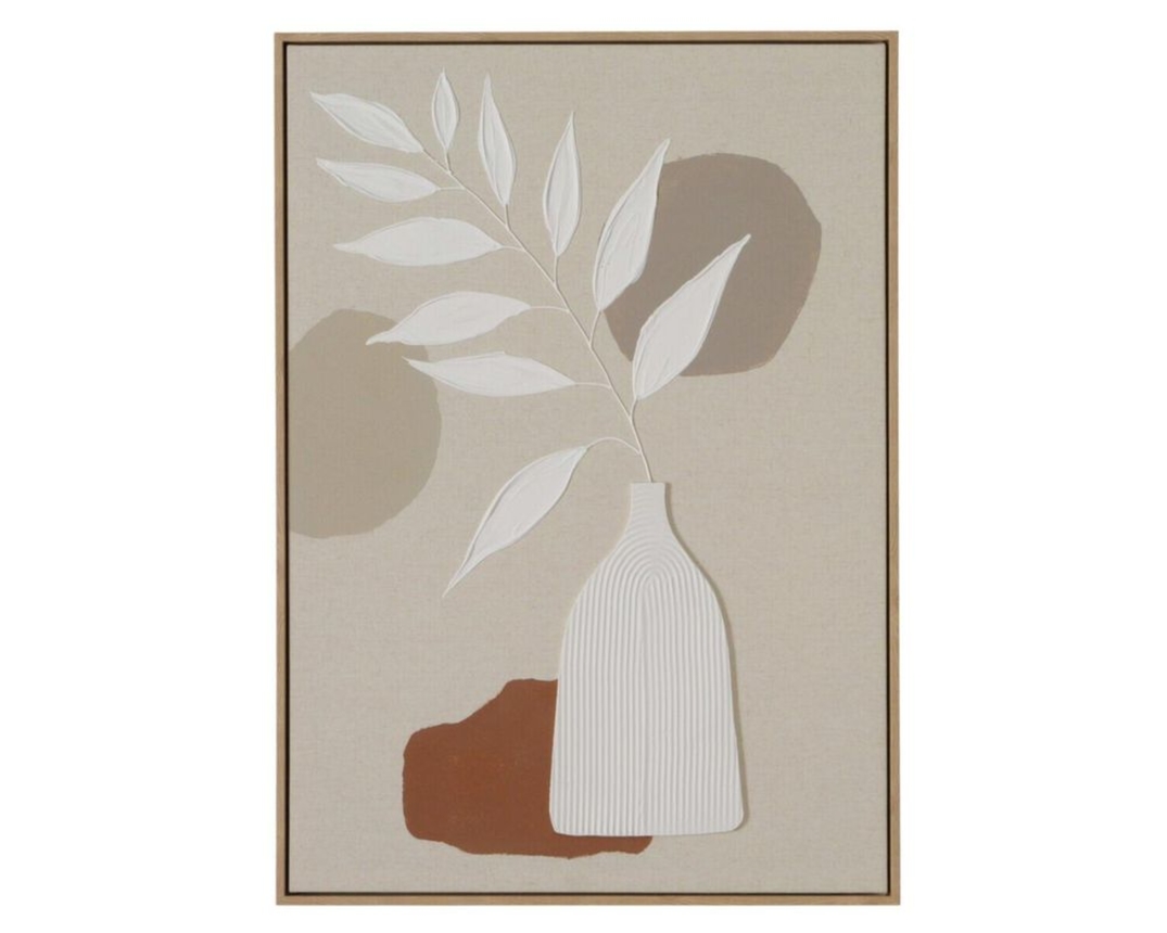 Wandbild "Sahira", ca. 50x70 cm - Beige/Weiß/Braun/Rot - 1