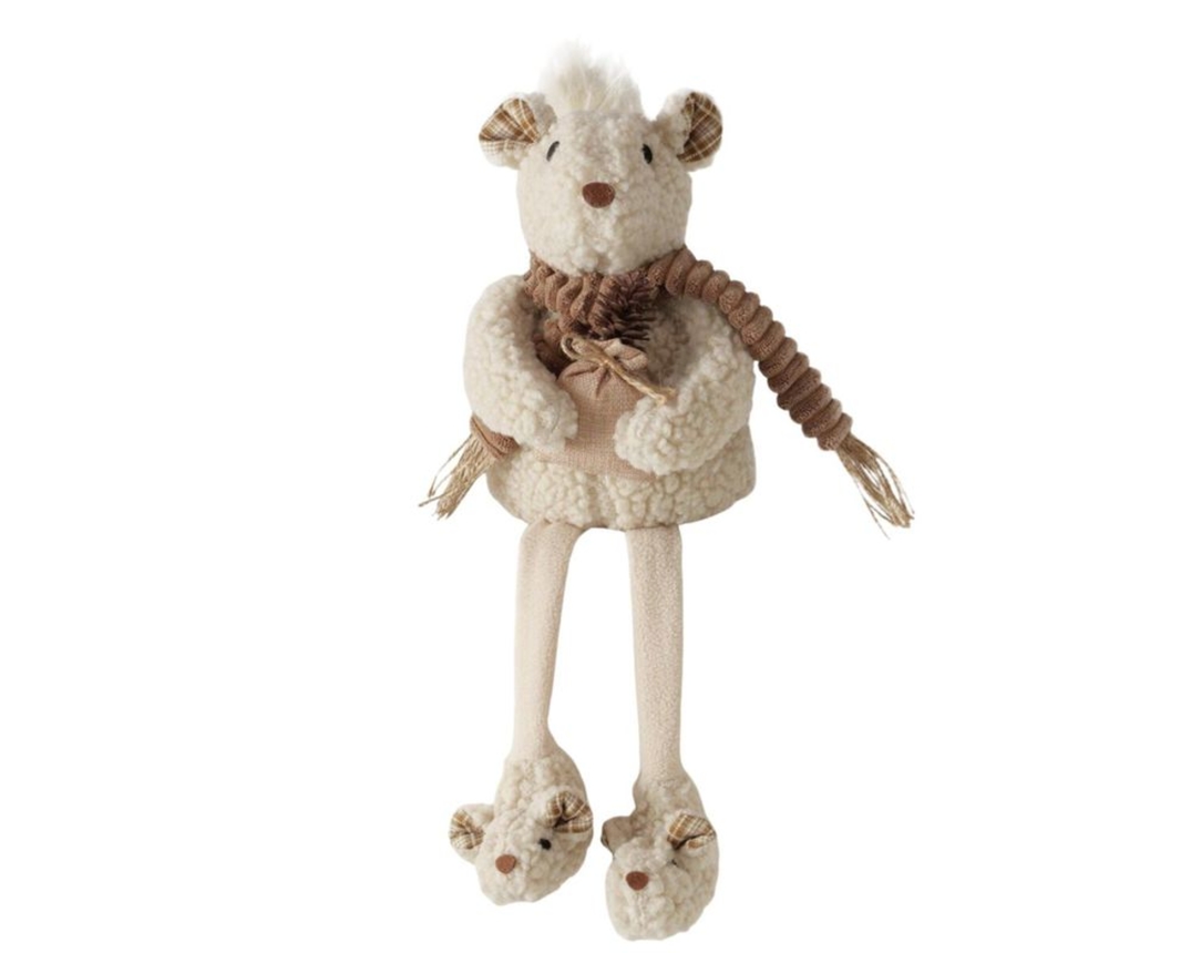 Eichhörnchen "Siggi", Kantensitzer, ca. 55 cm - Weiß - 1