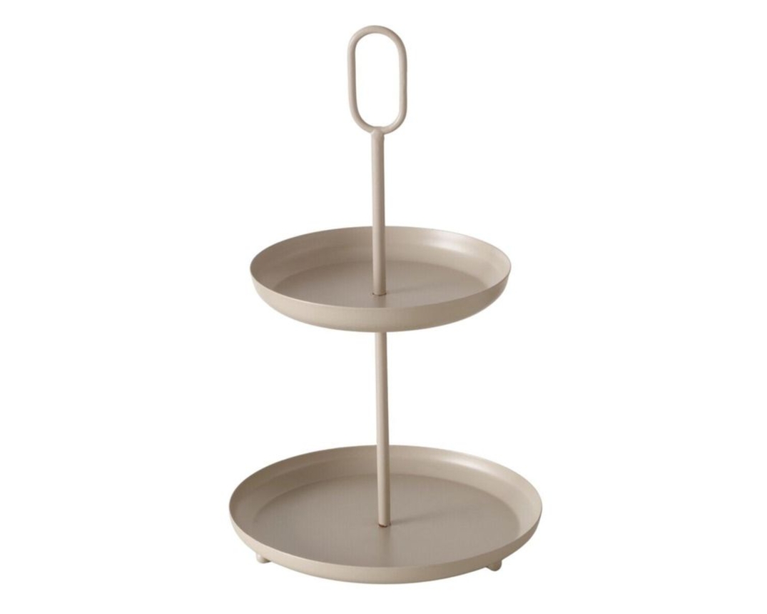 2er Etagere "Gogo", ca. 34 cm - Beige - 1