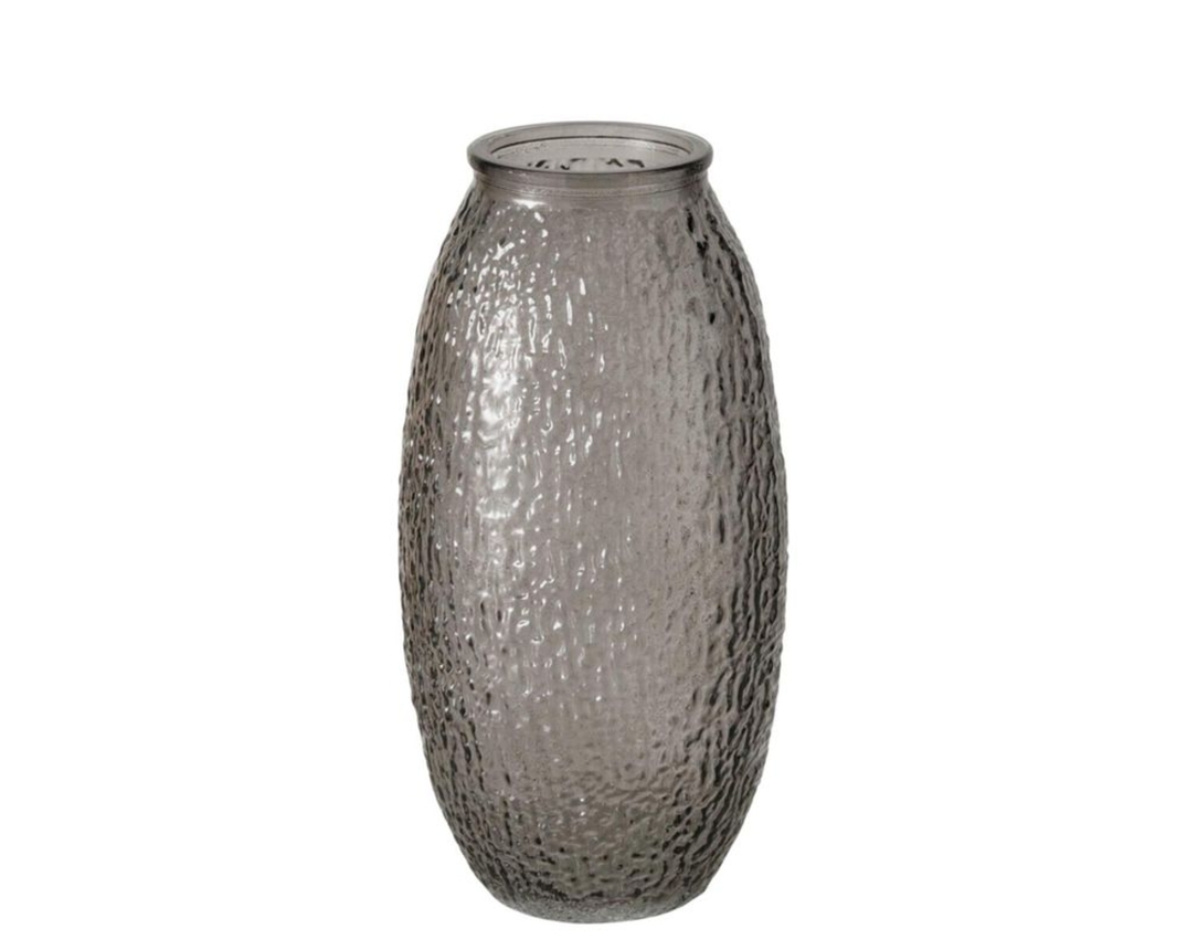 Vase "Rifla", ca. 24,8 cm, Glas - Grau - 1