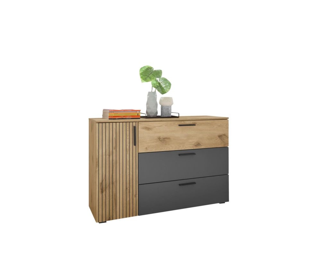 Kommode "Pisa", ca. 125x82,6 cm - Graphit/Holz - 1