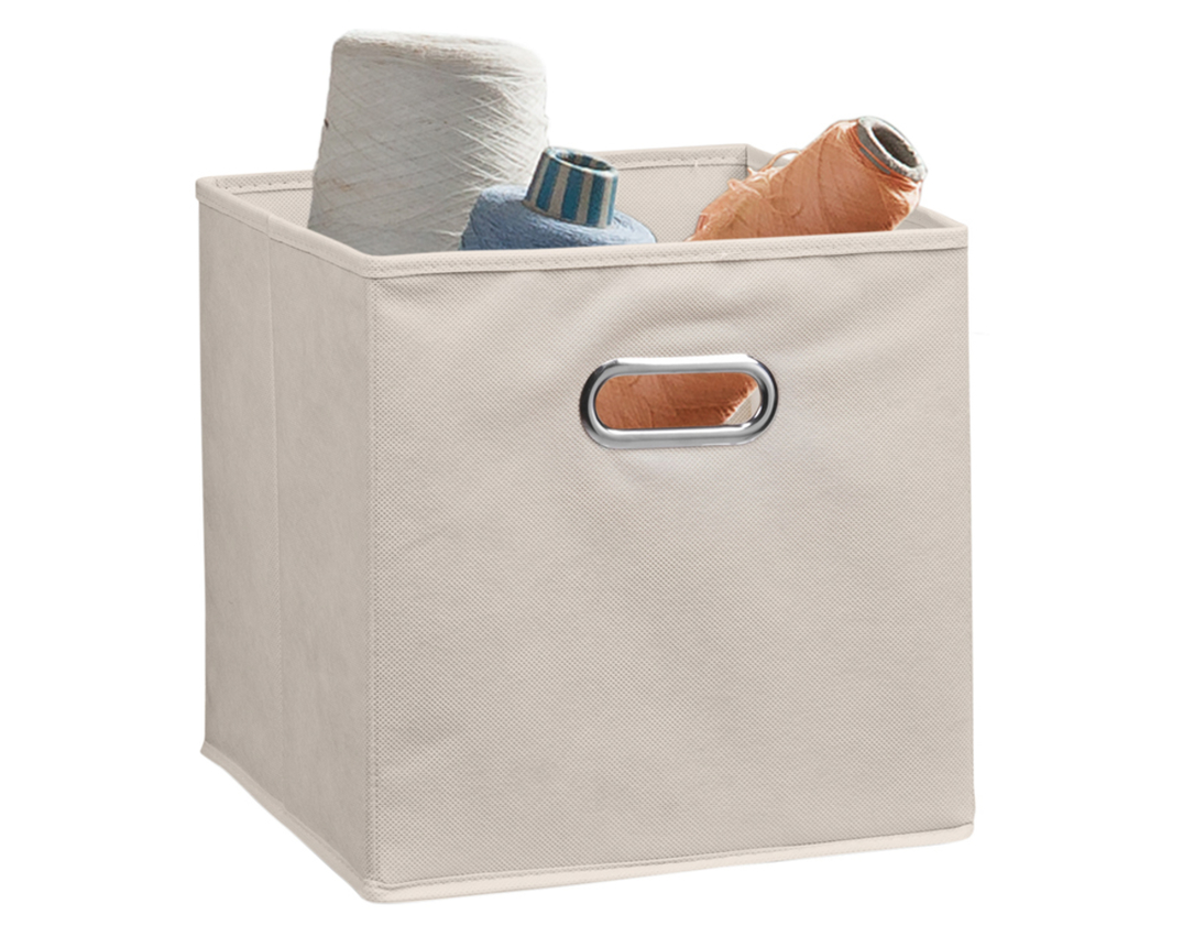 Aufbewahrungsbox aus Vlies, ca. 28x28 cm, beige - Beige - 1