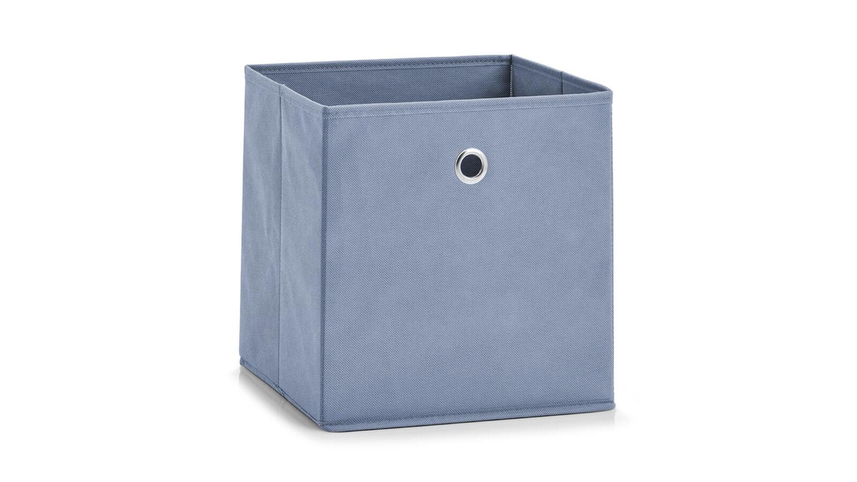 Aufbewahrungsbox "Lisa" aus Vlies, ca. 28 cm, blau - Rauchblau - 1