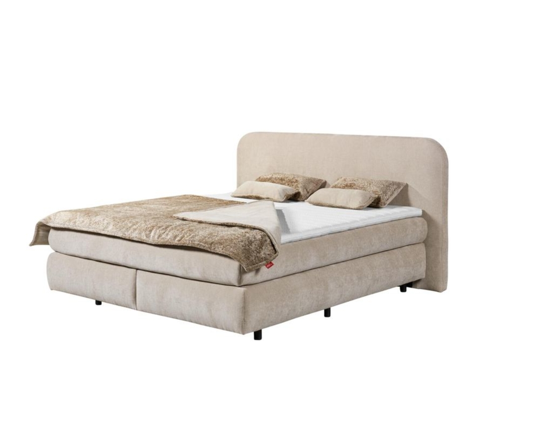 Boxspringbett "Erlangen", ca. 180x200 cm - Beige - 2