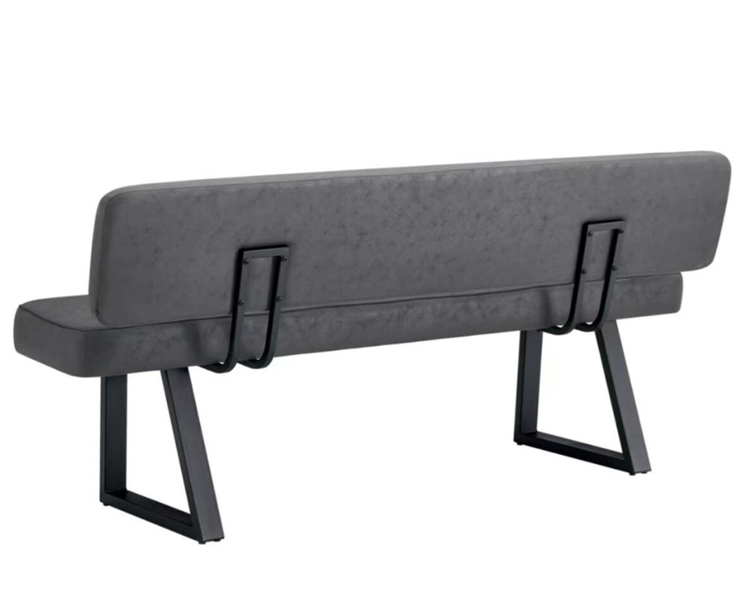 Vorstellbank "Dejana", ca. 180 cm - Anthrazit - 3