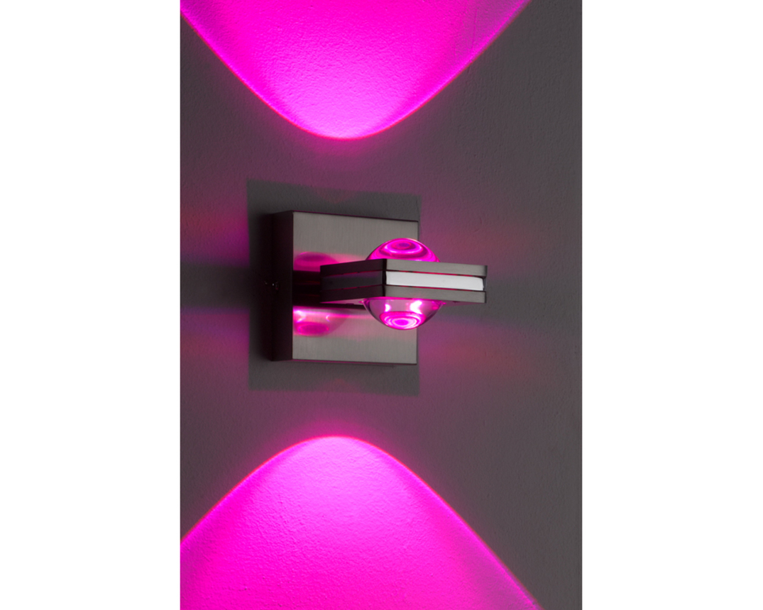 LED Wandleuchte  Q-Fisheye - metall/glas - 4