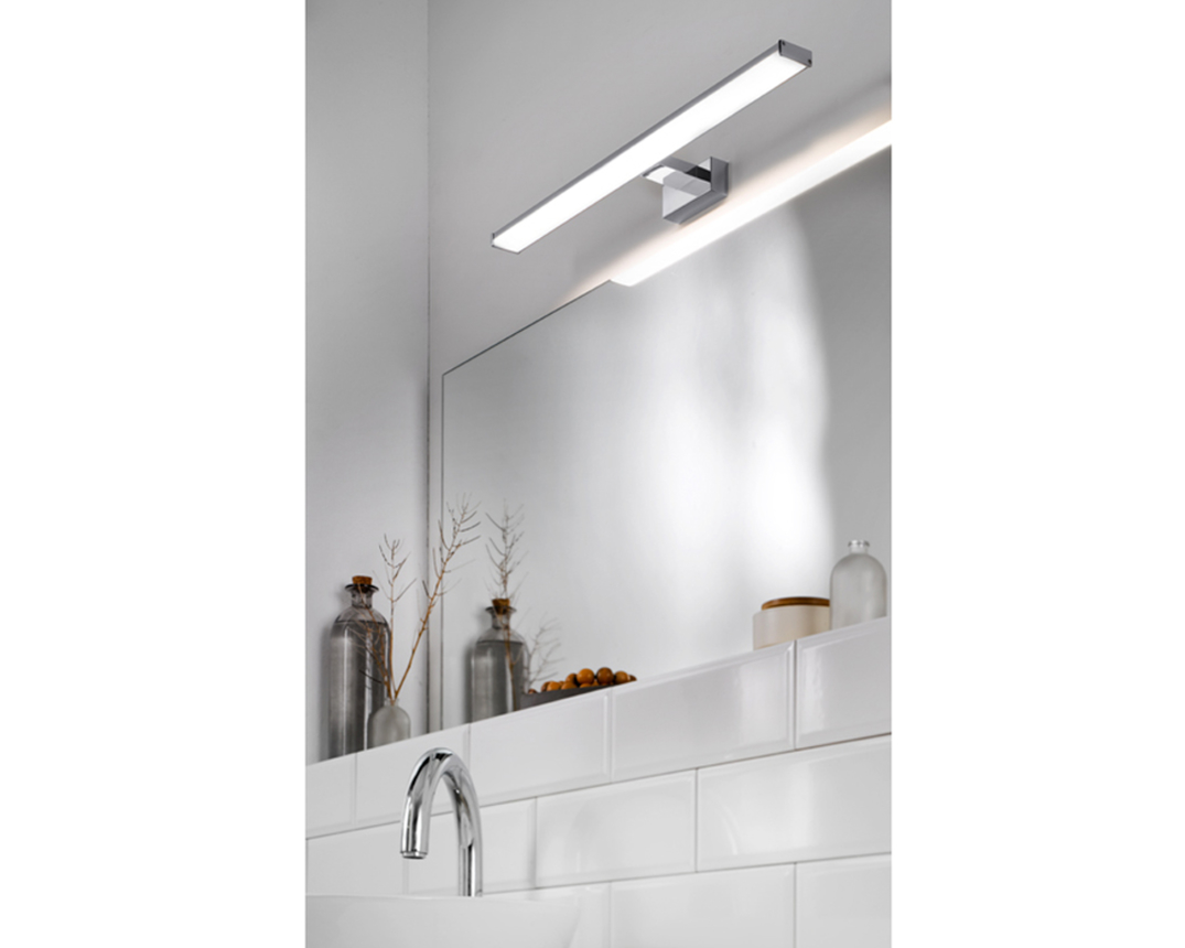 LED Spiegelleuchte Mattis 60 cm in chrom » Wandleuchten | Möbel Turflon