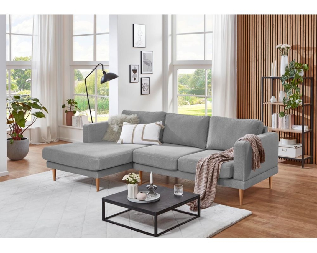 Ecksofa "Skyla" - Silber - 2