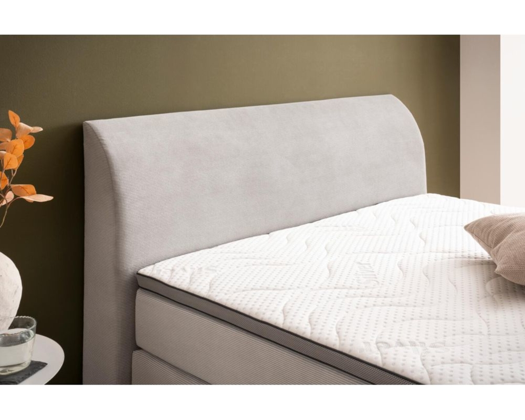 Boxspringbett "Speyer", ca. 140x200 cm, mit Stauraum - Silber - 2