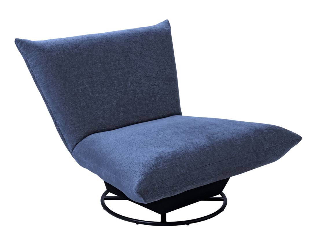 Sessel "Basel" 360° drehbar - Dunkelblau - 1