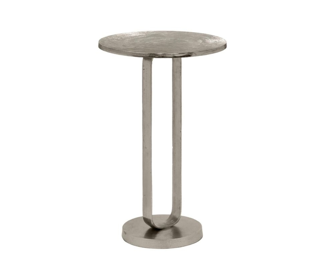 Beistelltisch "Maine", Metall, rund - Silber - 1
