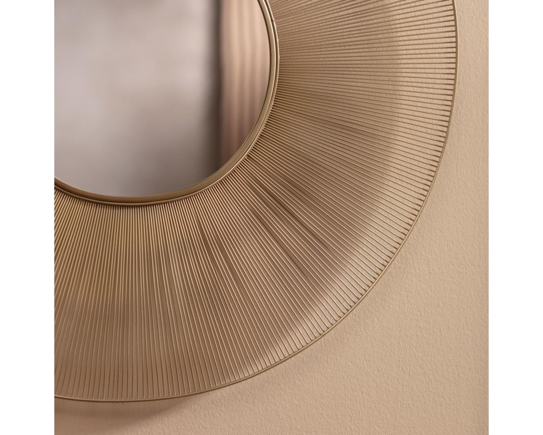 Dekospiegel "Metz", rund, gold - Gold - 2