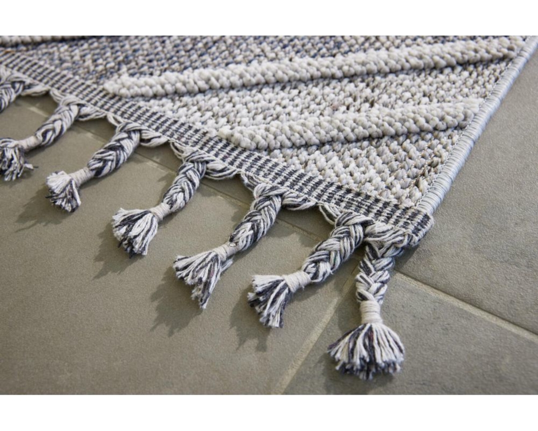 Interliving Outdoorteppich G8010 Raute, ca. 133x190 cm - Grau - 3