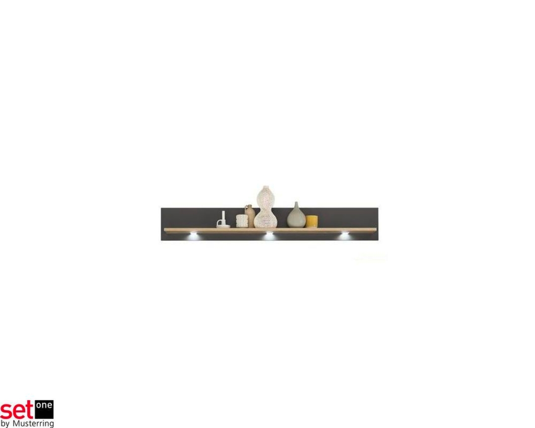 Wandboard/Regal Set One by Musterring "York" grau/Eiche - grau/Eiche - 1