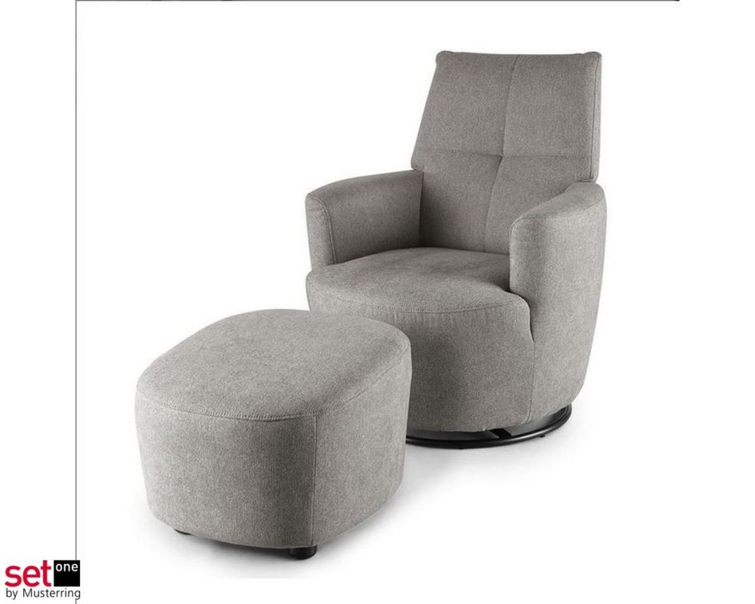 Hocker Set One by Musterring "SO 1450"  grau - grau - 2