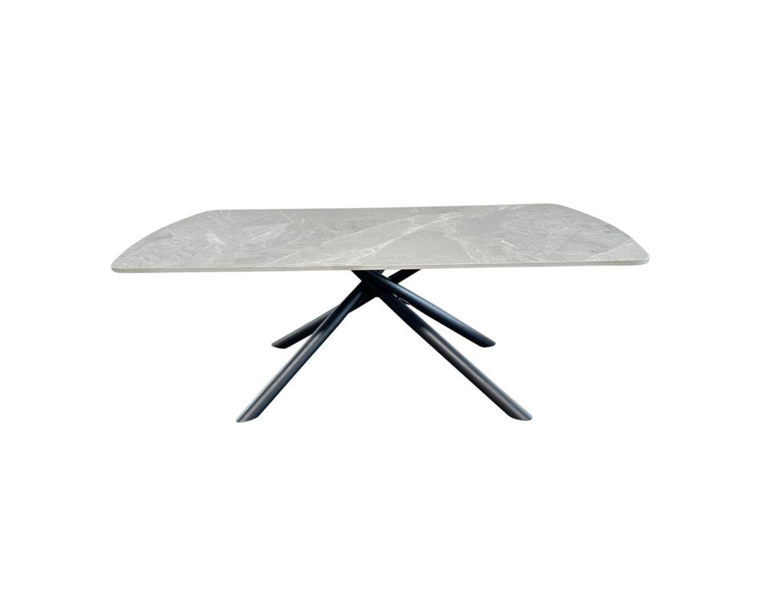 Couchtisch "Hilmar", Marmoroptik - Grau/Schwarz - 1