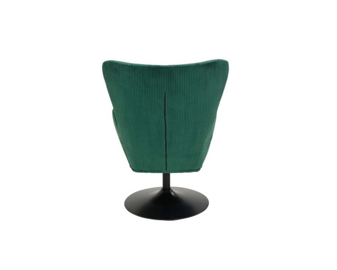 Sessel "Heddy", drehbar, Cord, grün - Grün - 6