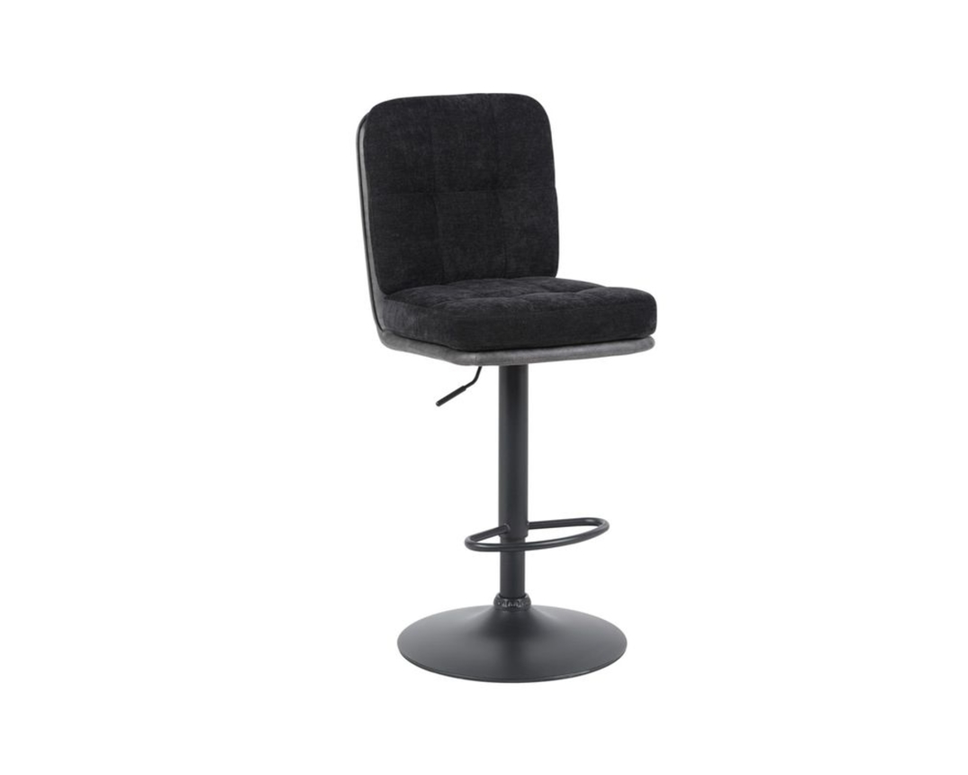 Barhocker "Hof", schwarz/Vintage anthrazit - Schwarz / Vintage anthrazit - 2