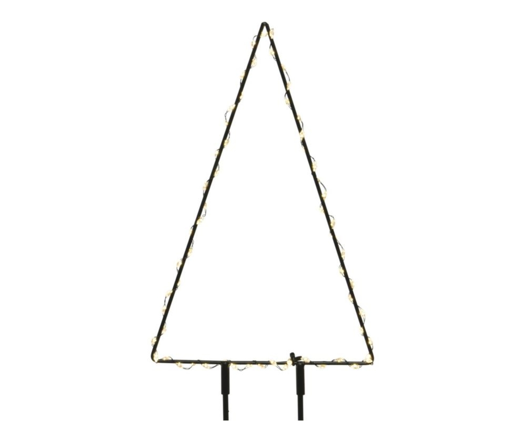 Micro-LED-Gartenstecker "Baum", ca. 47 cm, schwarz - schwarz - 1
