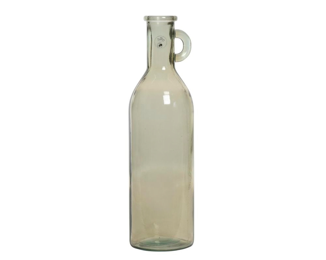 Vase aus recycletem Glas, ca. 50 cm hoch - Kamelbraun - 1