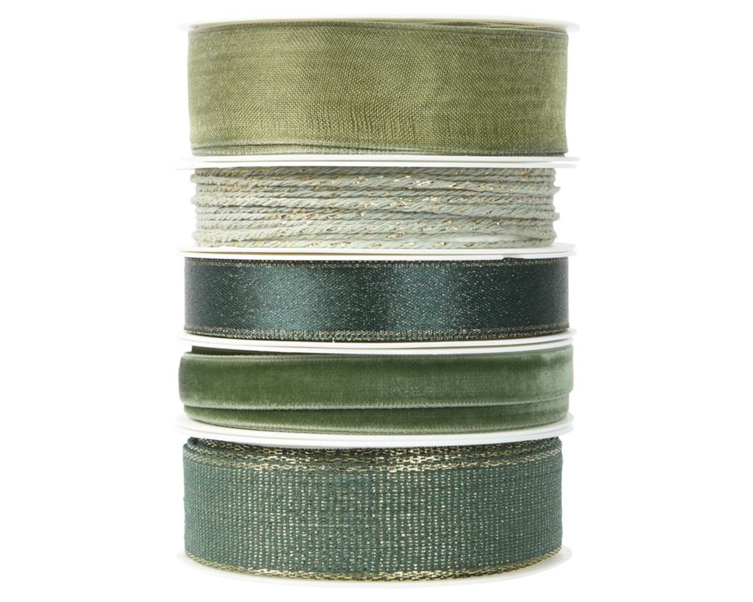 Geschenkband, ca. 3 m - Grün - 1