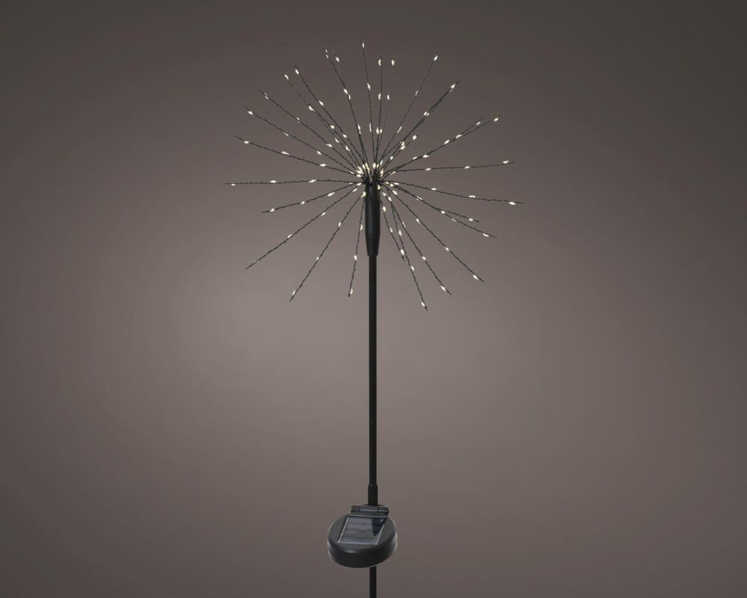 Solar-Stecker Blume, ca. 88 cm - Schwarz - 1