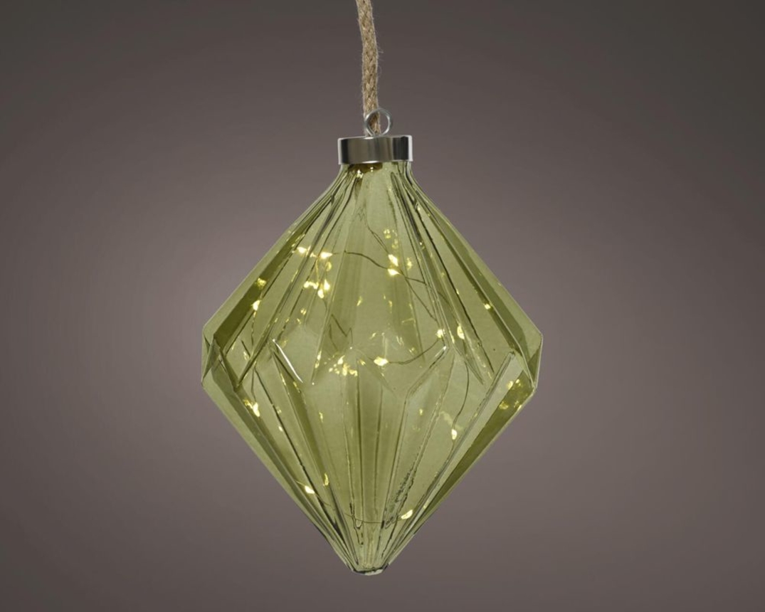LED-Diamant grün, ca. 20 cm - Grün - 1