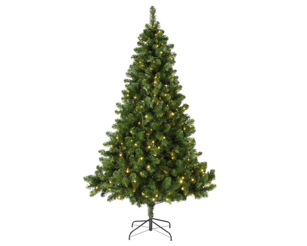 Weihnachtsbaum inkl. Lichterkette, ca. 180 cm hoch - Grün - 1