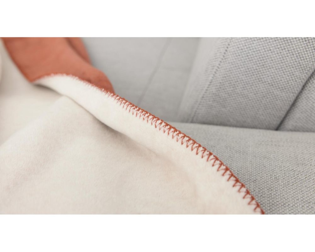 Interliving Decke 9104, Orange, ca. 150x200 cm - Rostorange - 2