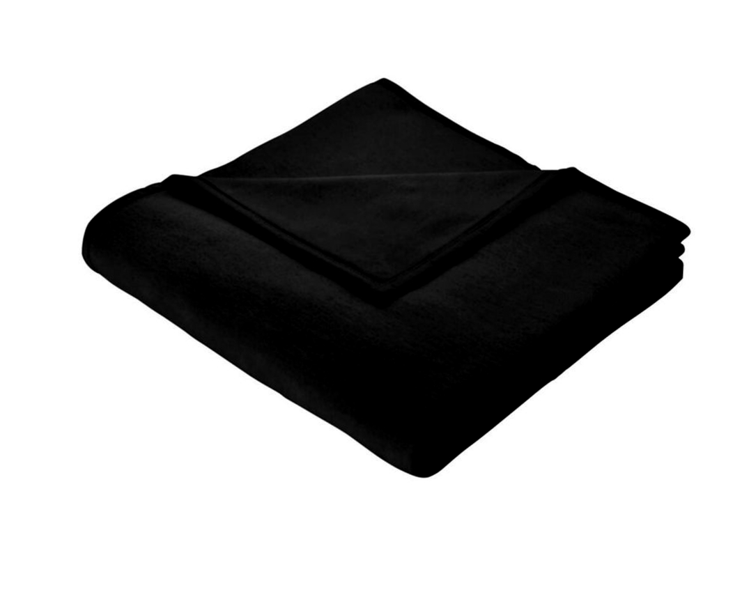 Decke "Home", ca. 150x200 cm, schwarz - Schwarz - 1