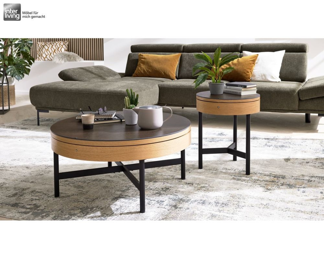 Interliving Couchtisch 6216, Titan und Eichefurnier - Schwarz/Braun - 4