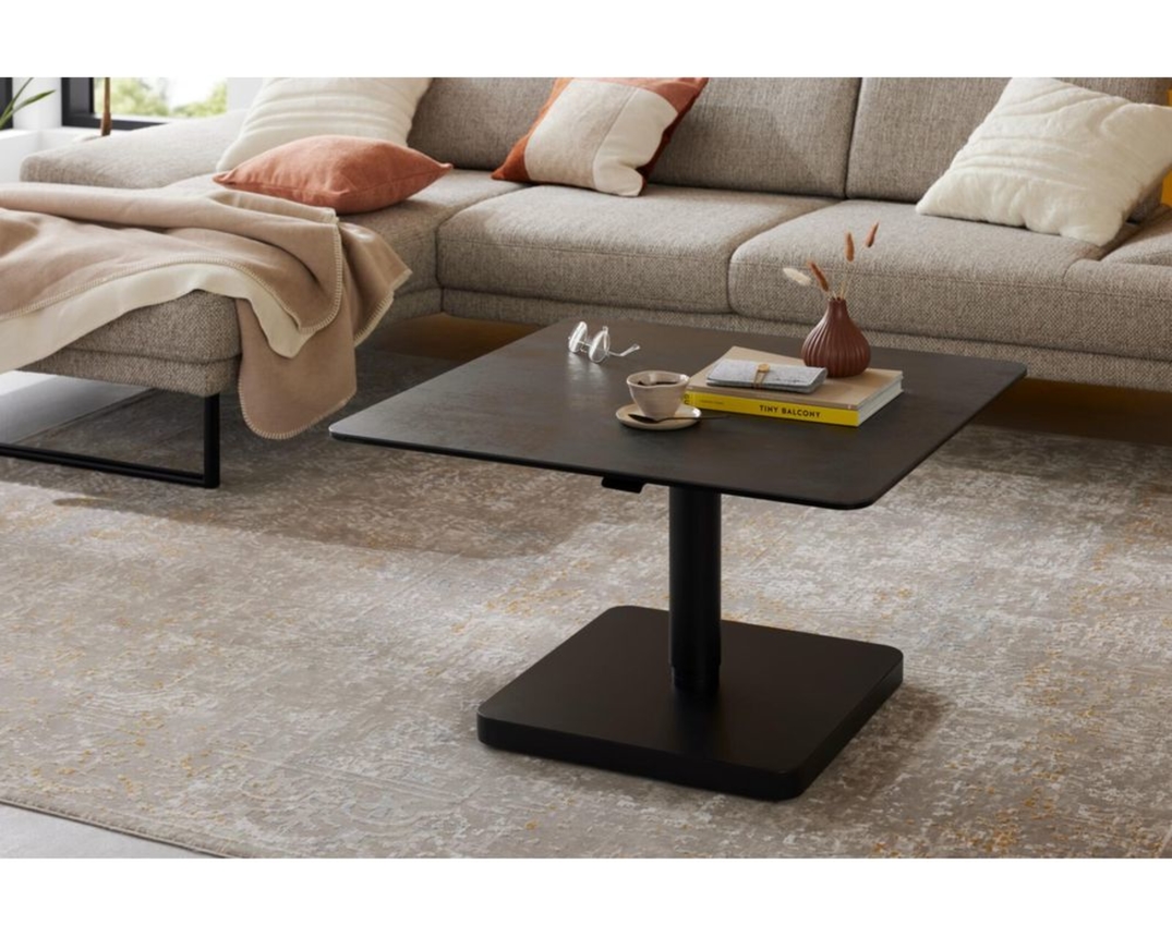 Interliving Couchtisch 6228, höhenverstellbar, rollbar - Schwarz - 1
