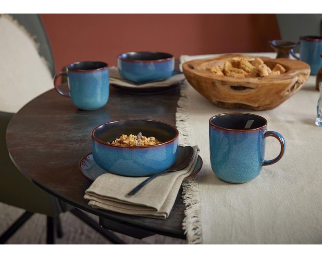 12-teiliges Frühstücks-Service "Bali" - Blau - 2