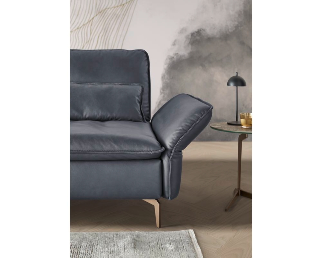 Musterring Wohnlandschaft 2340, leger, Leder - Anthrazit - 3
