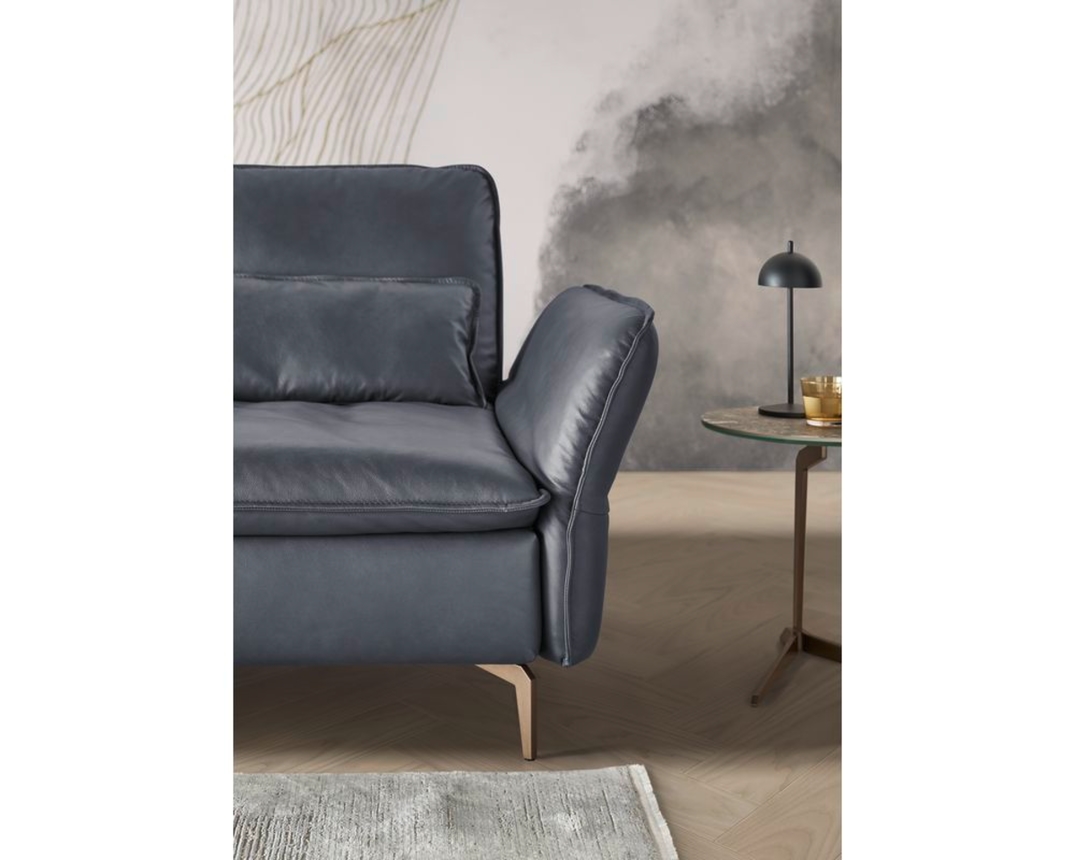 Musterring Wohnlandschaft 2340, leger, Leder - Anthrazit - 4