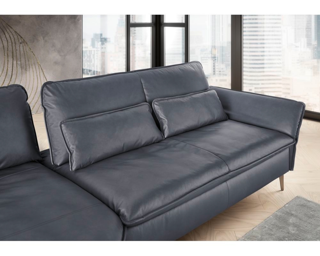 Musterring Wohnlandschaft 2340, leger, Leder - Anthrazit - 7