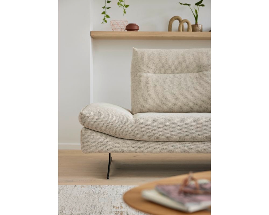 Musterring Wohnlandschaft 2795 mit Metallkufen, besonders leger - Ivory - 6