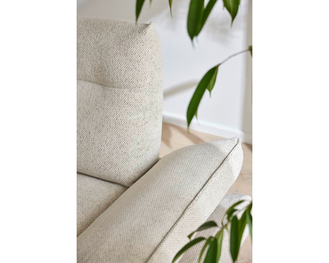 Musterring Wohnlandschaft 2795 mit Metallkufen, besonders leger - Ivory - 12
